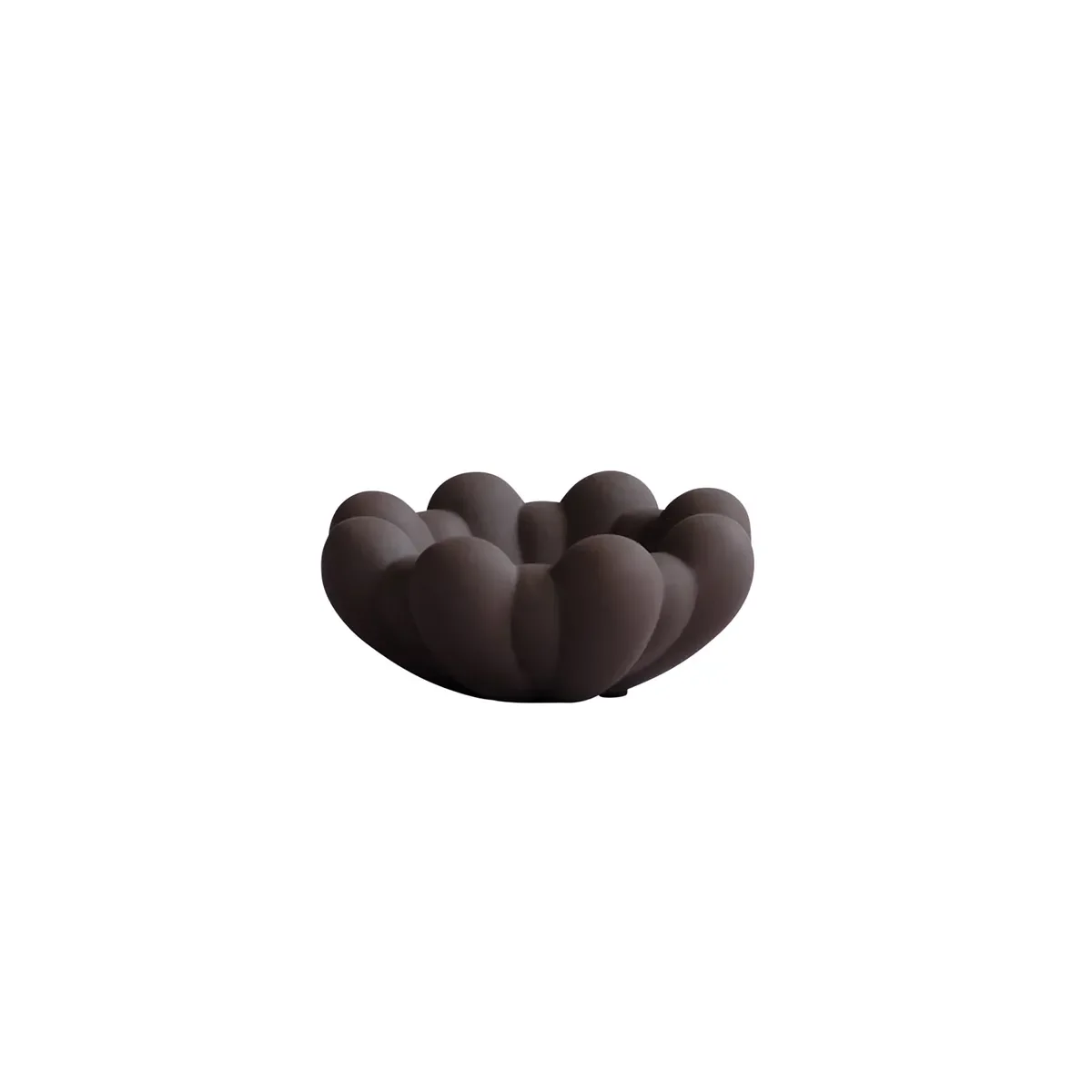 101 Copenhagen, Handgjord Dekorationsskål Bloom Chocolate Brown Ø 15,5 cm