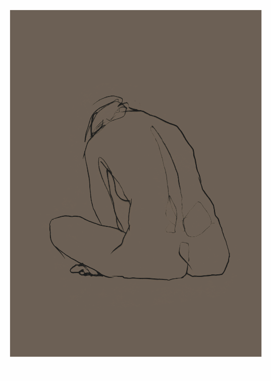 Anna Bülow, Anna Bülow poster  Flow 4 30x40 cm 220g/signerat