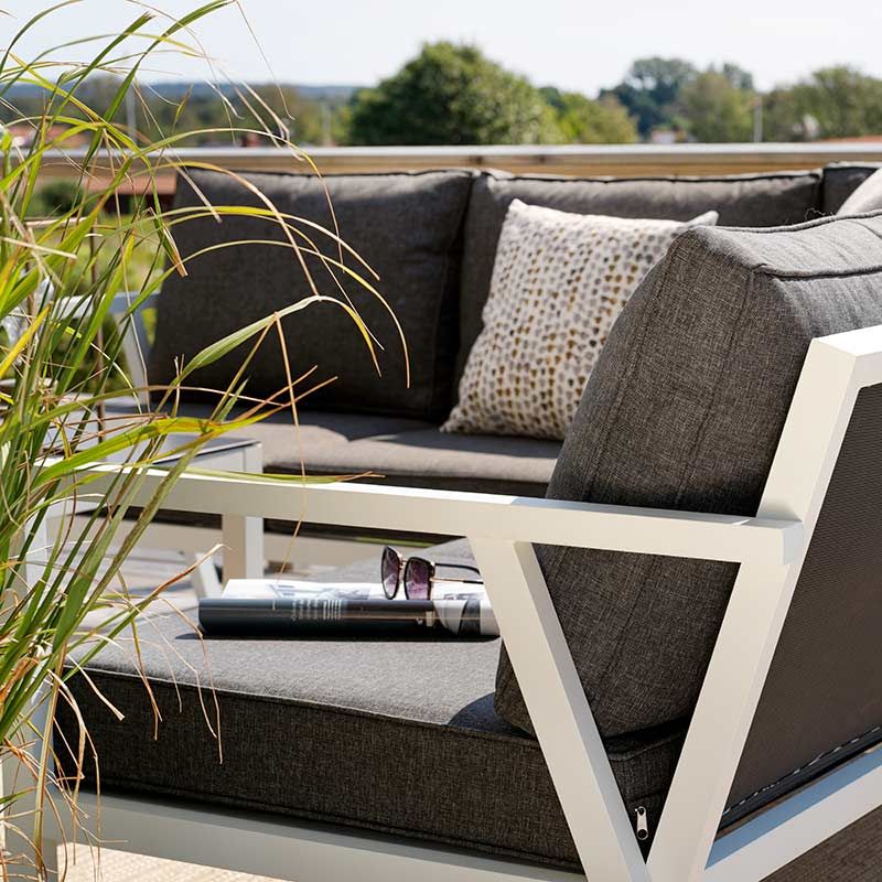 Rana hörngrupp låg höger vit 