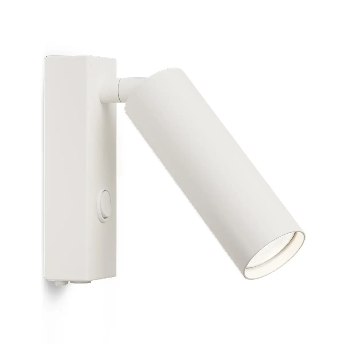 Vägglampa Pipeline Ø4x4,5xH12,5 cm Metall Mattvit
