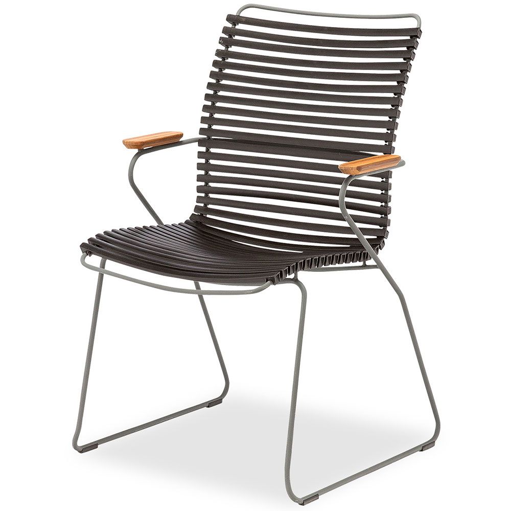 Click karmstol hög rygg svart