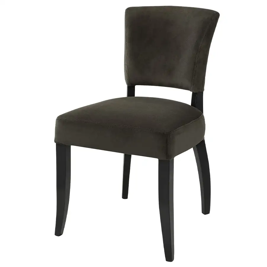 Matstol Maggie Velvet dark brown