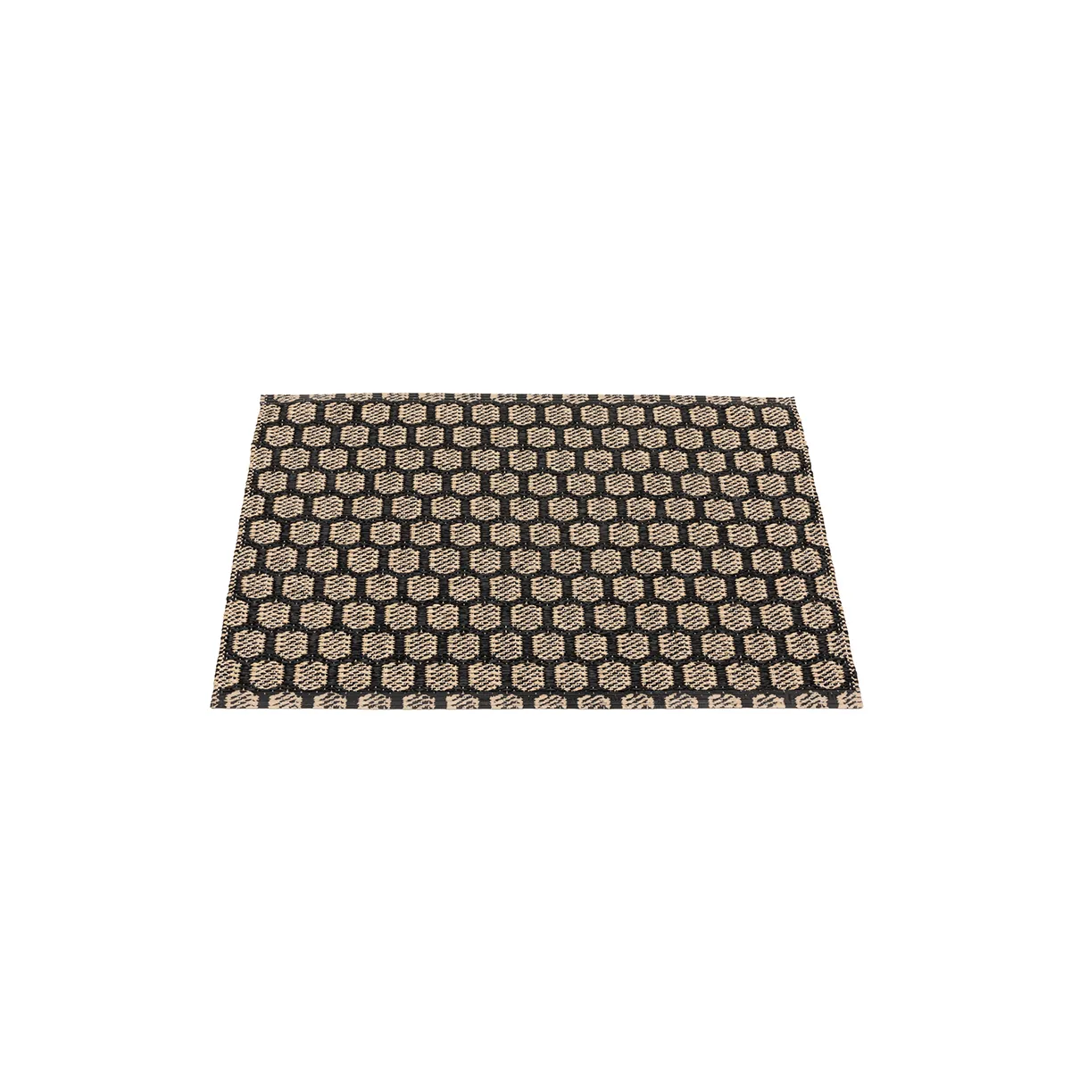 Vändbar Plastmatta MIMI Black/Beige 70x50 cm
