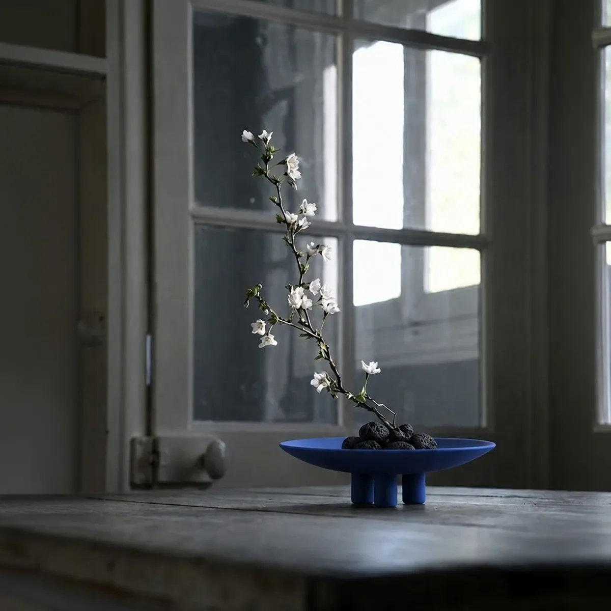 Handmålad dekorationsfat Duck Mini Marrakech Blue Ø 30 cm