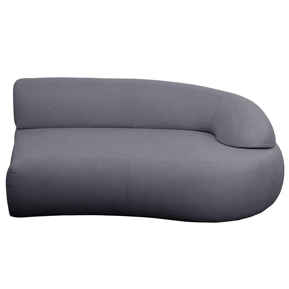 Mellow soffa modul vänstre m/långt ryggstöd Grey