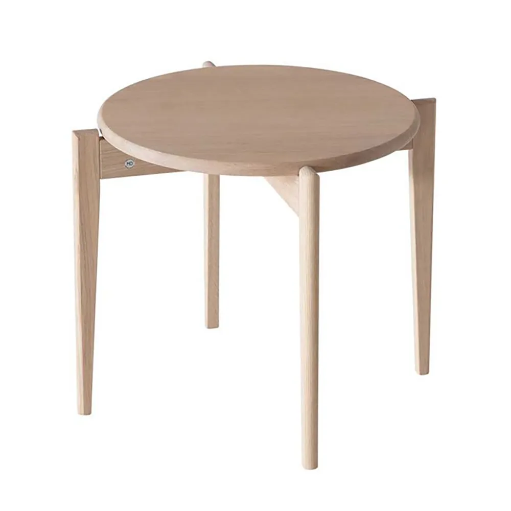 Tilia Soffbord Ø51 cm Vitoljad Ek