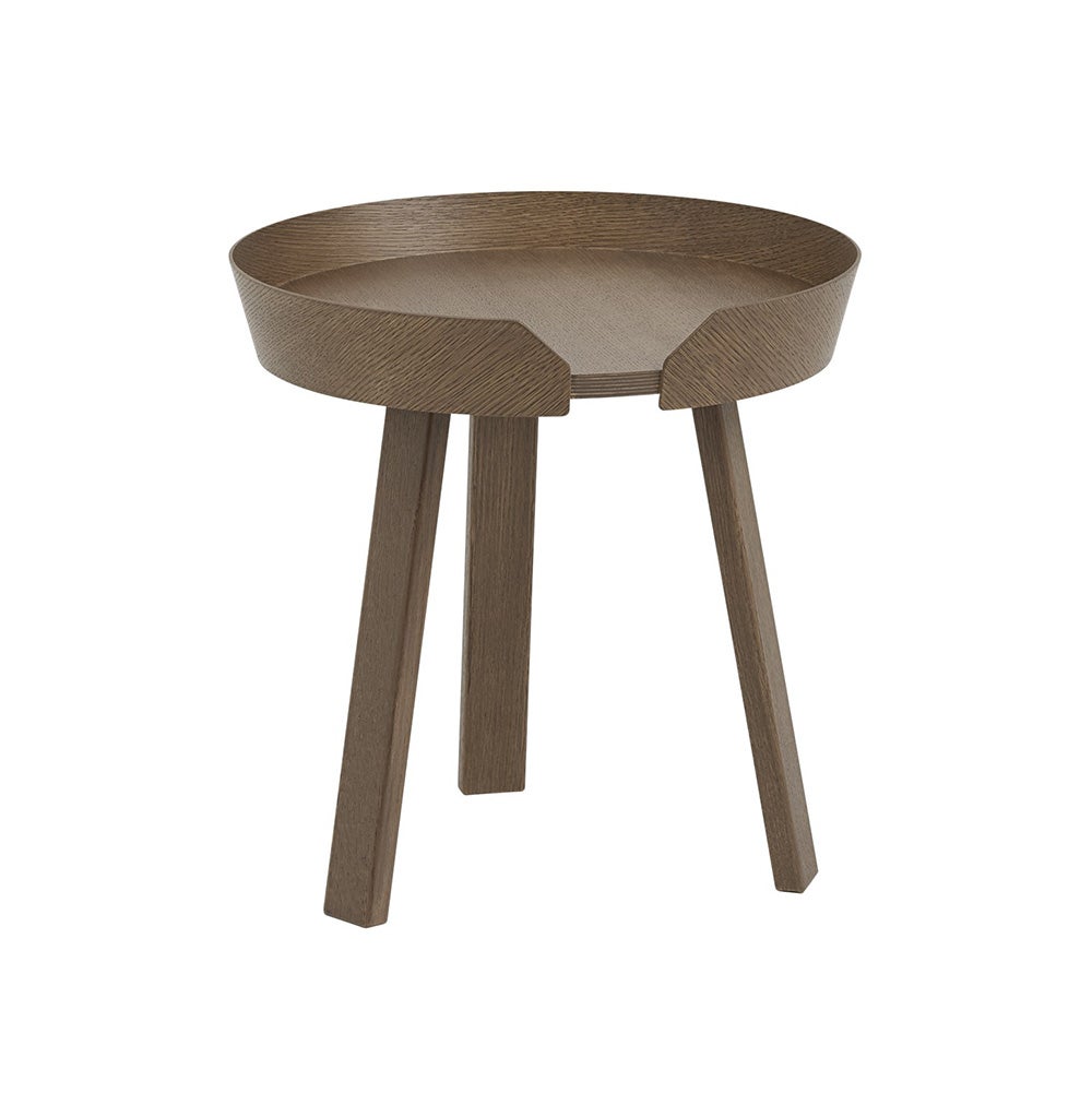 muuto, around soffbord ø45 cm- stained dark brown