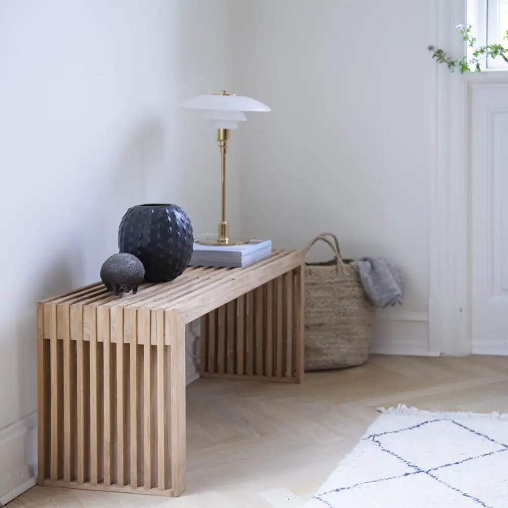 Cinas Rib Bänk 104 cm Teak | Köp från Hulténs