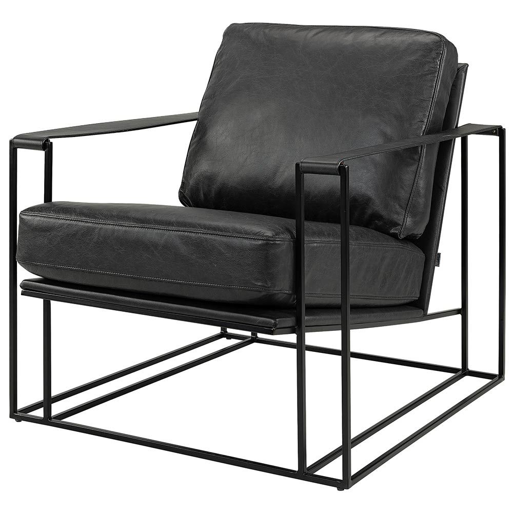 Bellagio Fåtölj Skinn/Metall