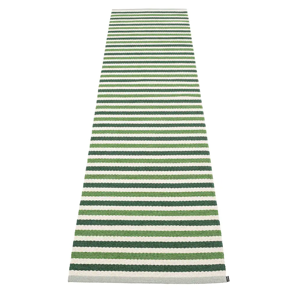 pappelina, teo matta 70x300 cm dark green/grass green/vanilla