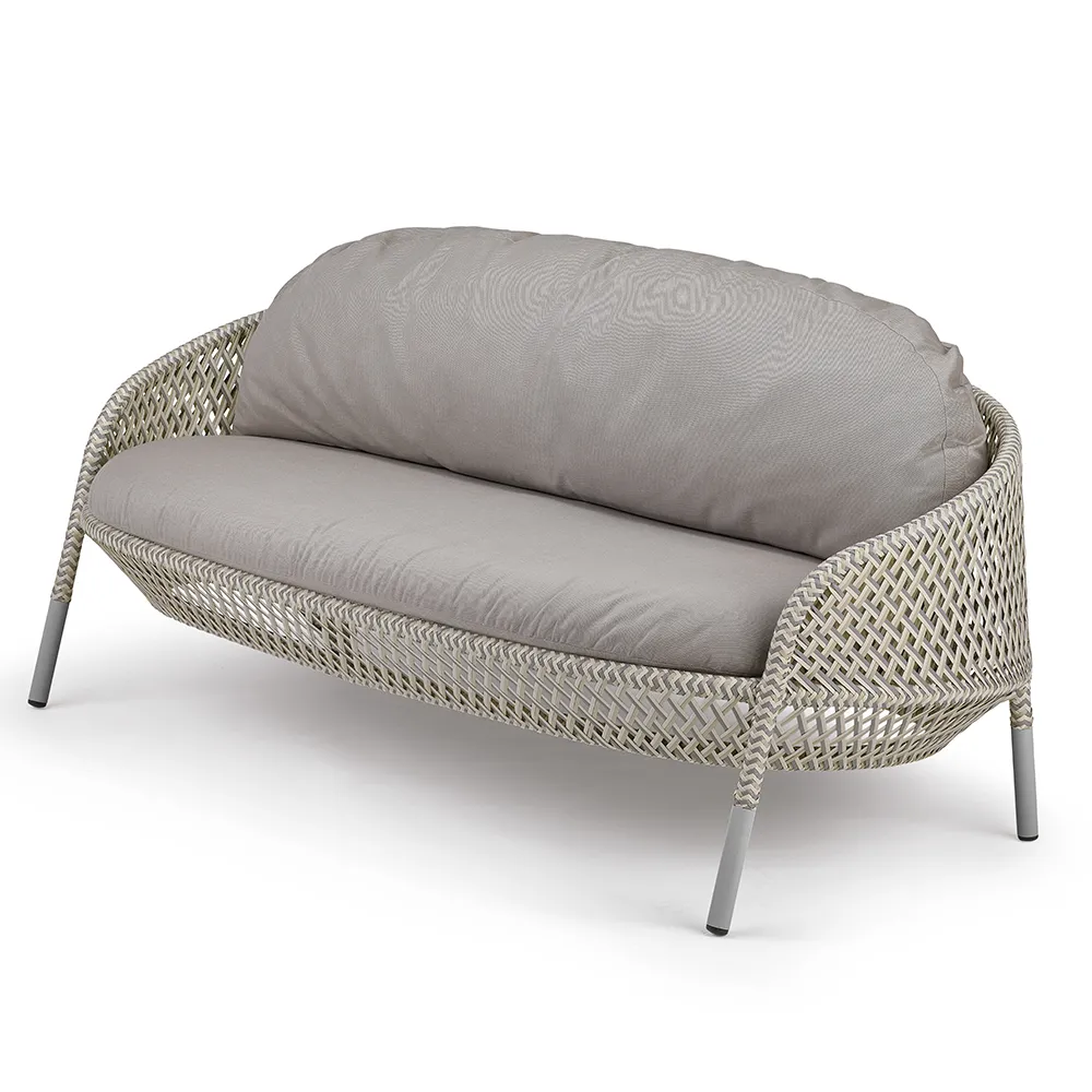 Dedon, AHNDA 2-sits soffa ABR lipari 0304 white quartz 0106