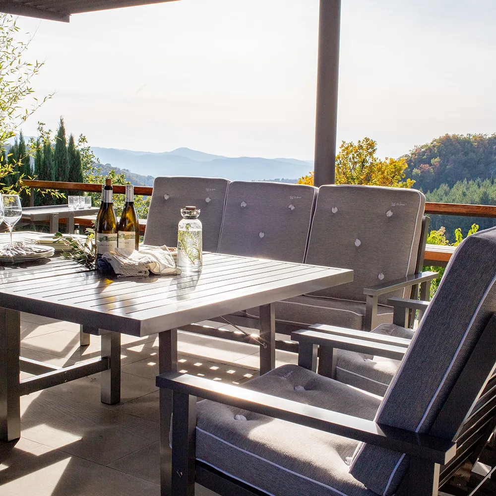 Bord 122X124 Cm H72 Grå 