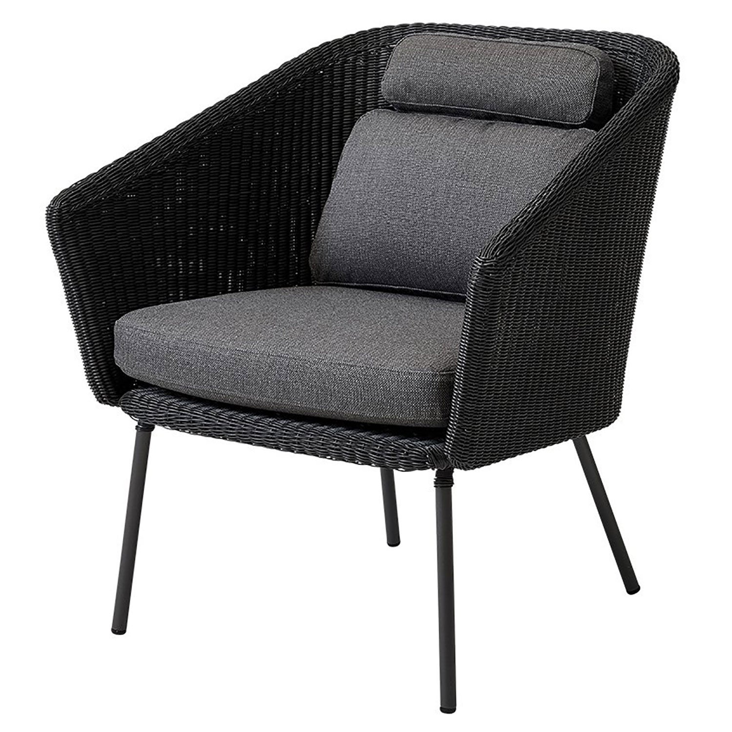 cane-line, mega stol grå inkl. airtouch dynset