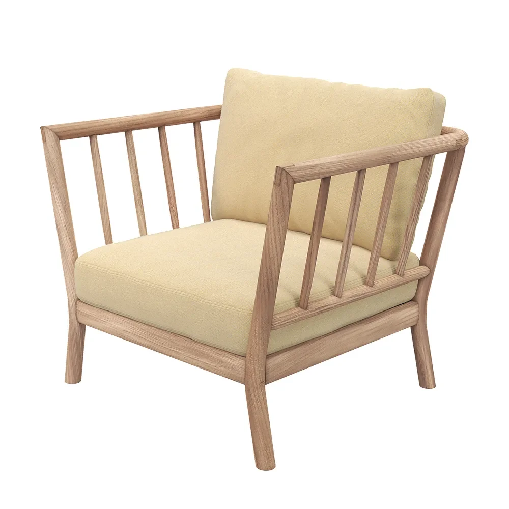skagerak, tradition fåtölj  honey yellow / teak