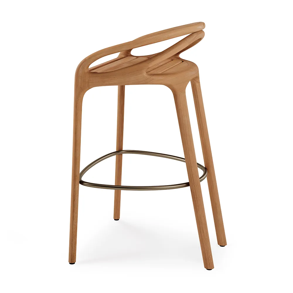 Aleta barstol teak