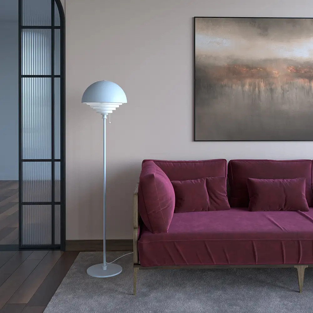 Motown golvlampa mässing E27