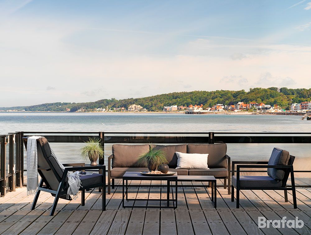 Belfort sidobord 50x50  cm svart 