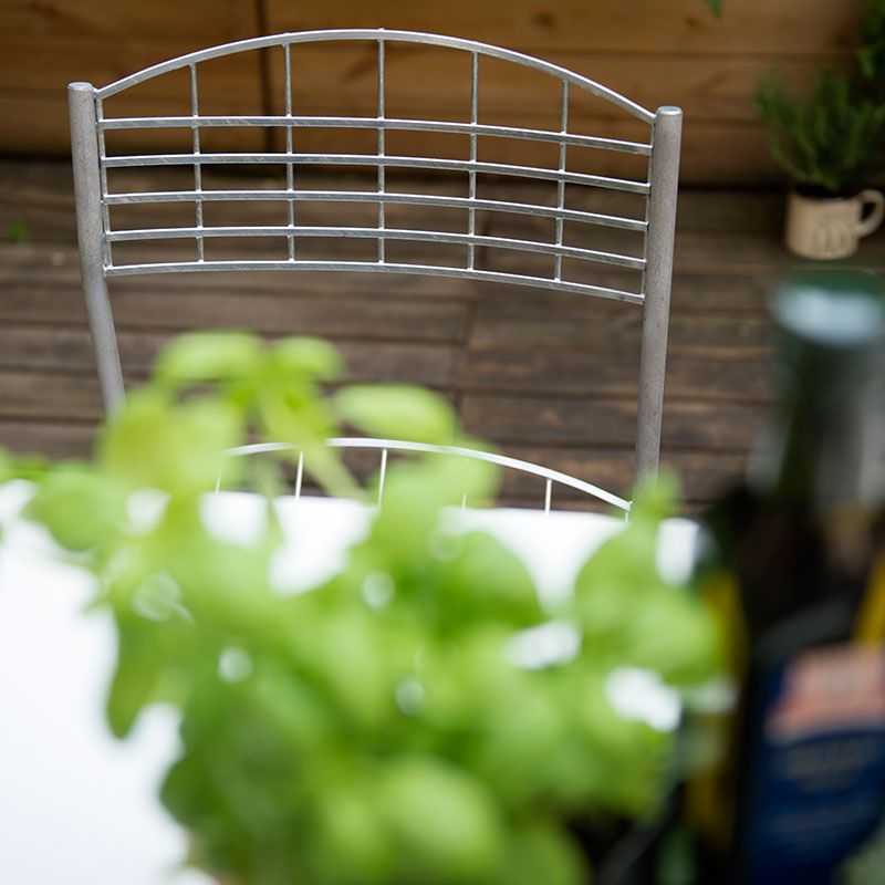 High Tech Bord 70 X 110Cm  Vit laminat/Varmförzinkat stativ