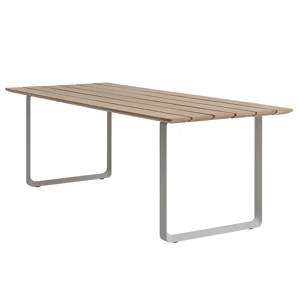 70/70 Matbord 225x90 cm Sapele Mahogany/Grey