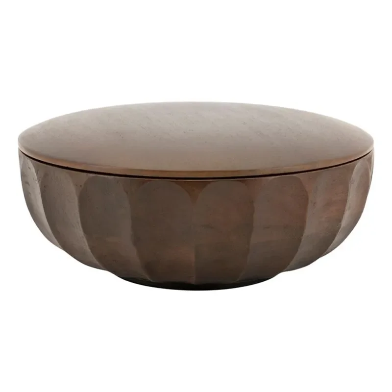 Storage bowl Yori large 19x19x9 cm Mangoträ dark brown