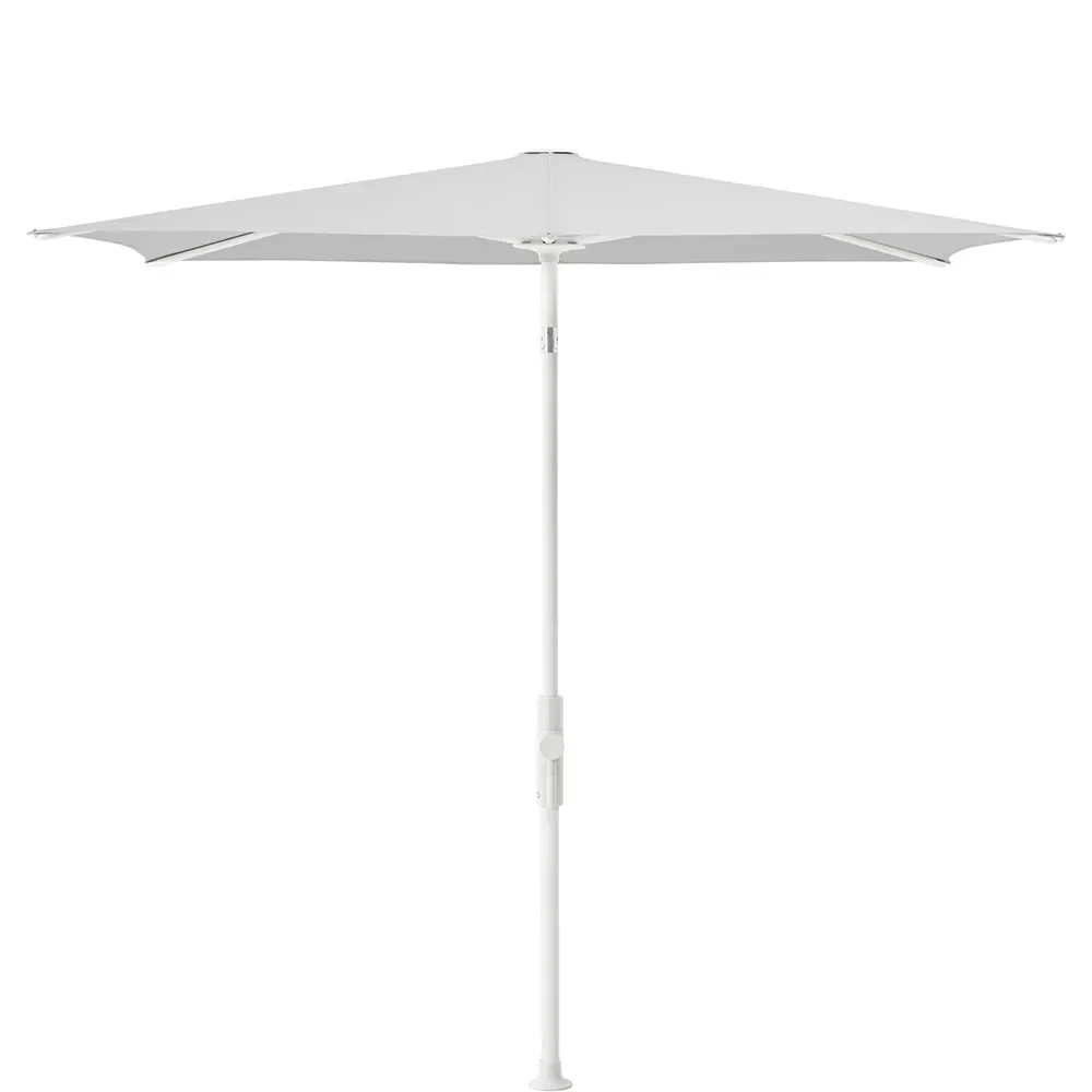 Glatz, Twist parasoll 210x150 cm matt white Kat.5 550 Cement