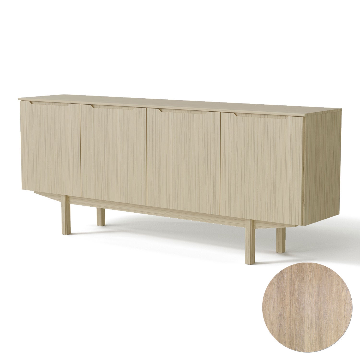 skovby, sm306 skänk ek vitolja 194 cm