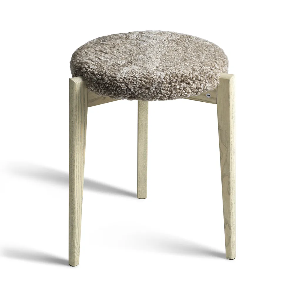 Vinz Pall Gråoljad Ask/Fårskinn Sahara