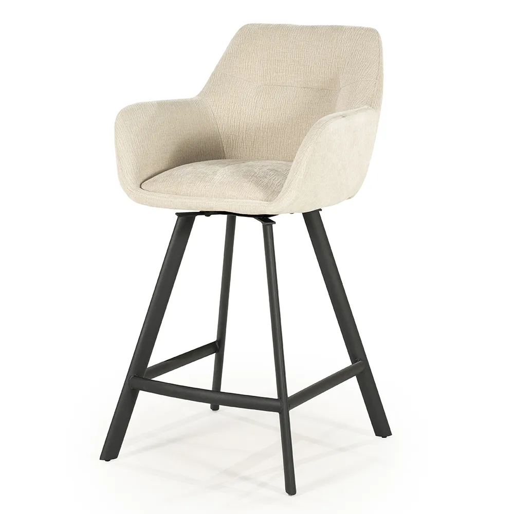 Bliss barstol med armstöd - beige