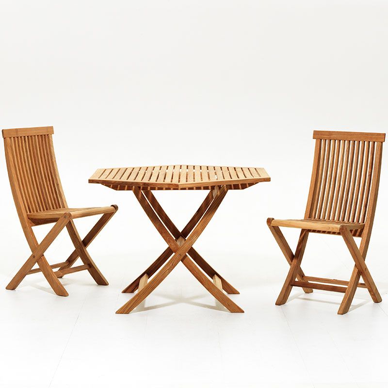 Viken matbord 110 cm teak 