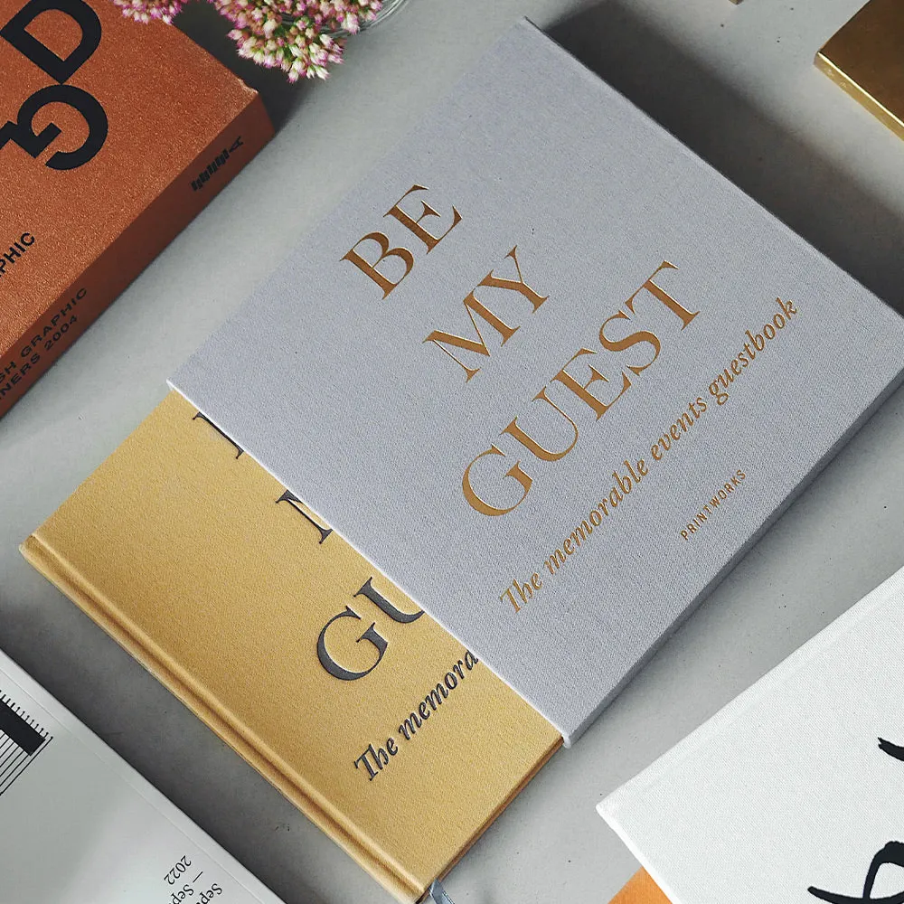 Gästbok - Beige/Gul