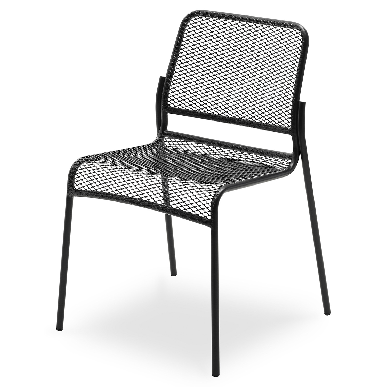 Mira Chair Stackable Anthracite Black Steel