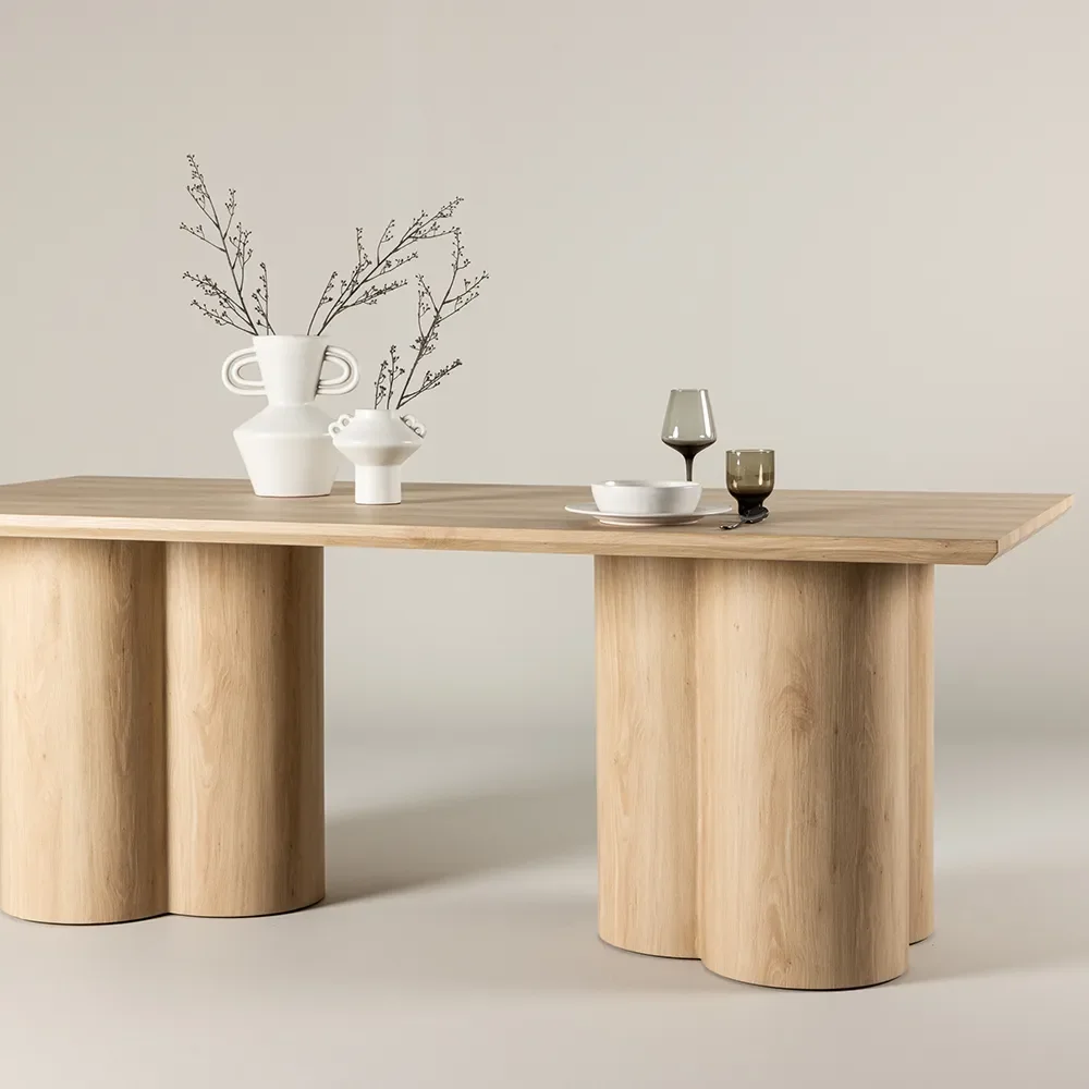 Olivia matbord 100x210 cm Vitputsad