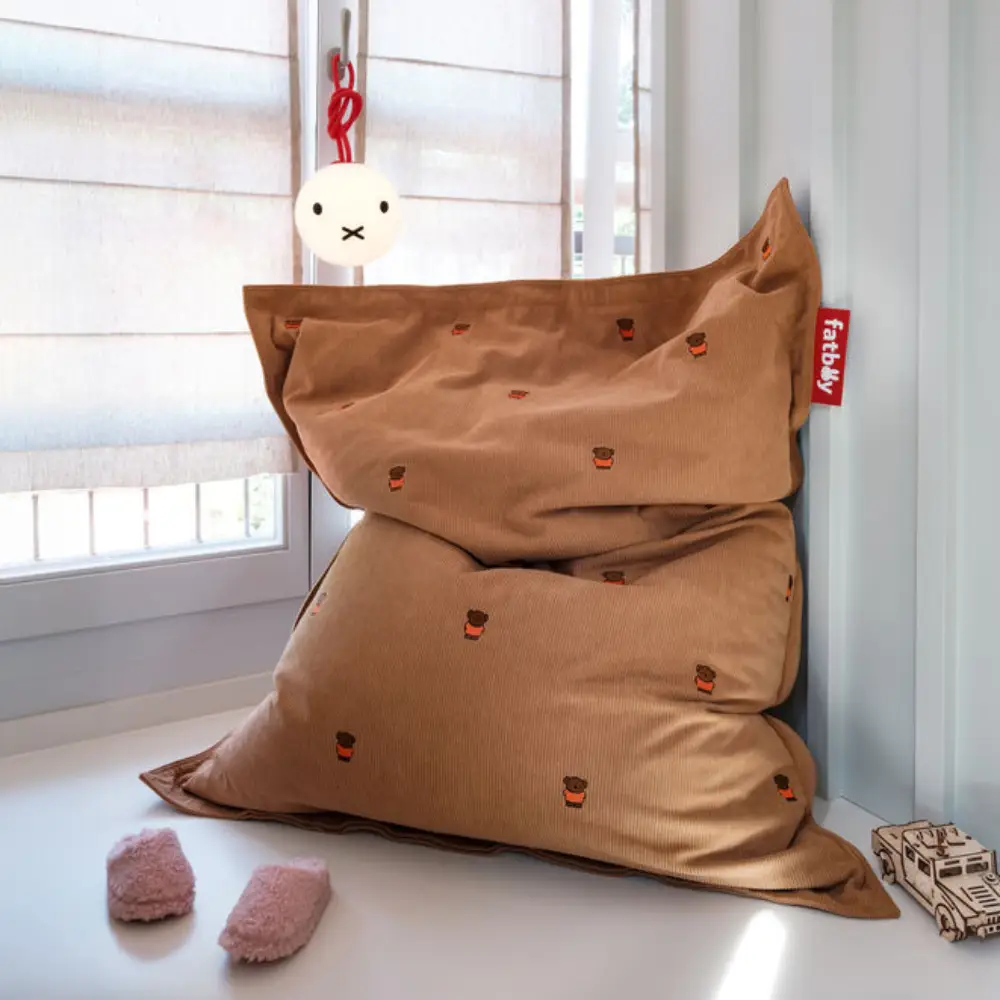 original slim cord sittsäck x Boris teddybear