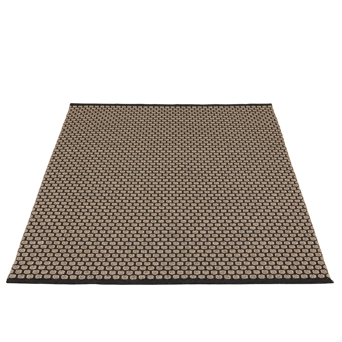 Pappelina, Vändbar Plastmatta MIMI Black/Beige 180x260 cm
