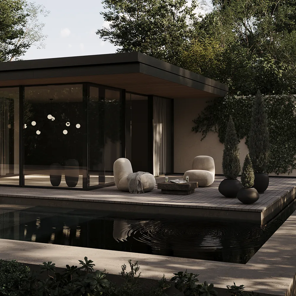 Toe fåtölj Flat - Warm Ash