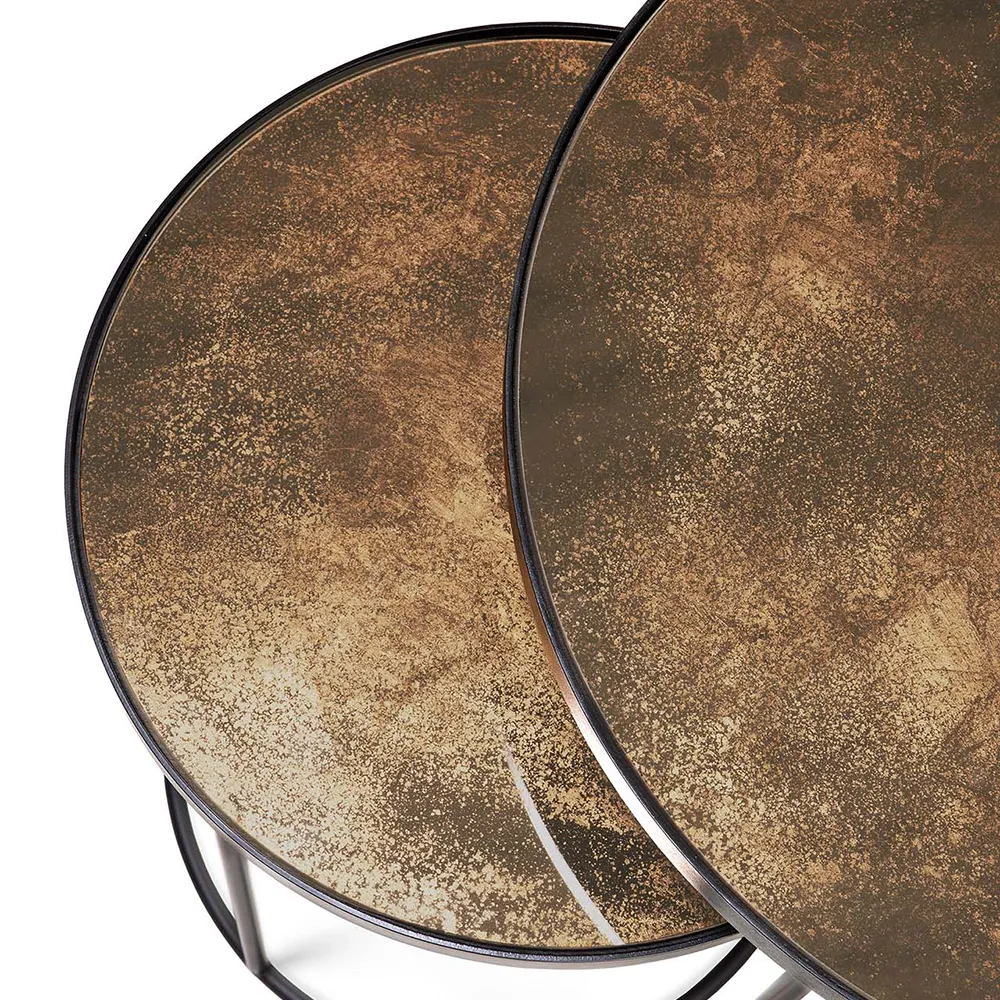 Nesting Sidobord Bronze Copper 