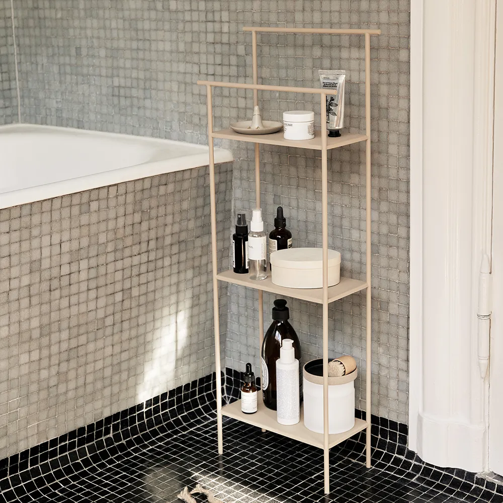 Alternativ bild 1 för Ferm Living - Dora Shelving Unit - Hyllor - Cashmere - W30 x H79,2 x D13,3 cm