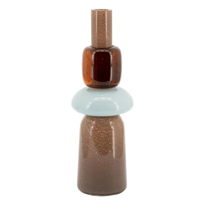 Toras 2 vas 16x16x46 cm glas multicolour
