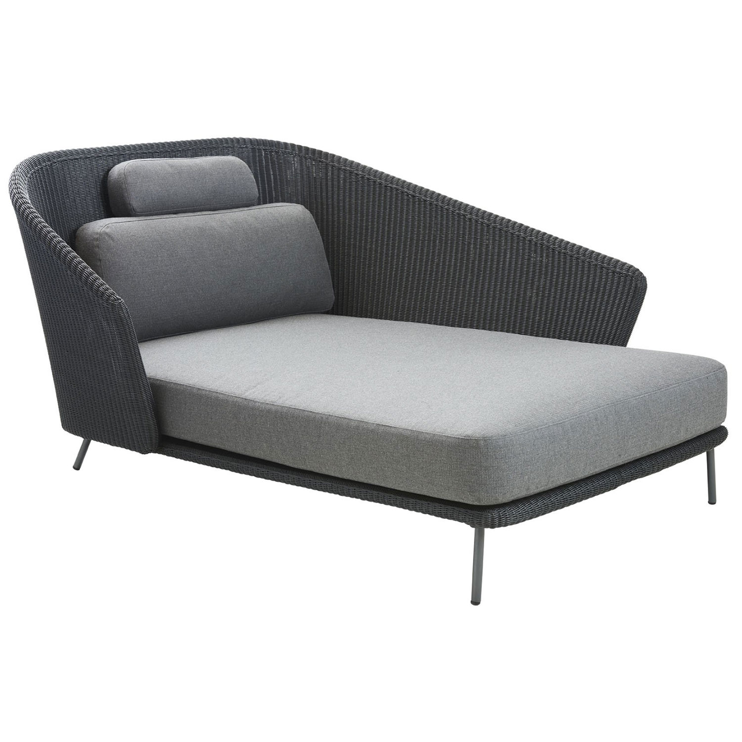 Produktfoto för Cane-Line, Connect 2-Sits Vänster Modul Hög Konstrotting Taupe