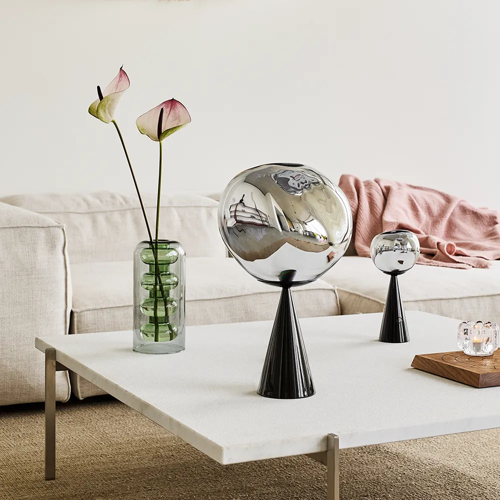 Melt Bordslampa Silver LED