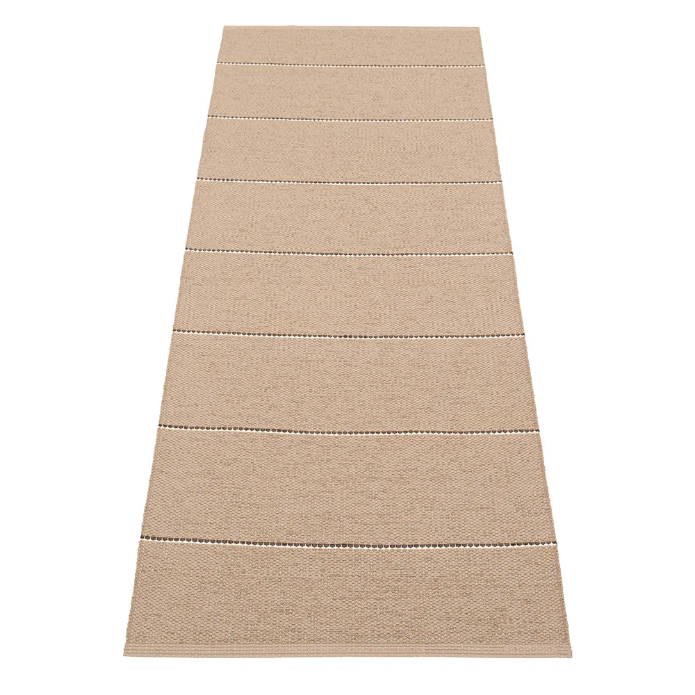 Lea matta Potato/Dark Brown/Vanilla 70 x 225 cm