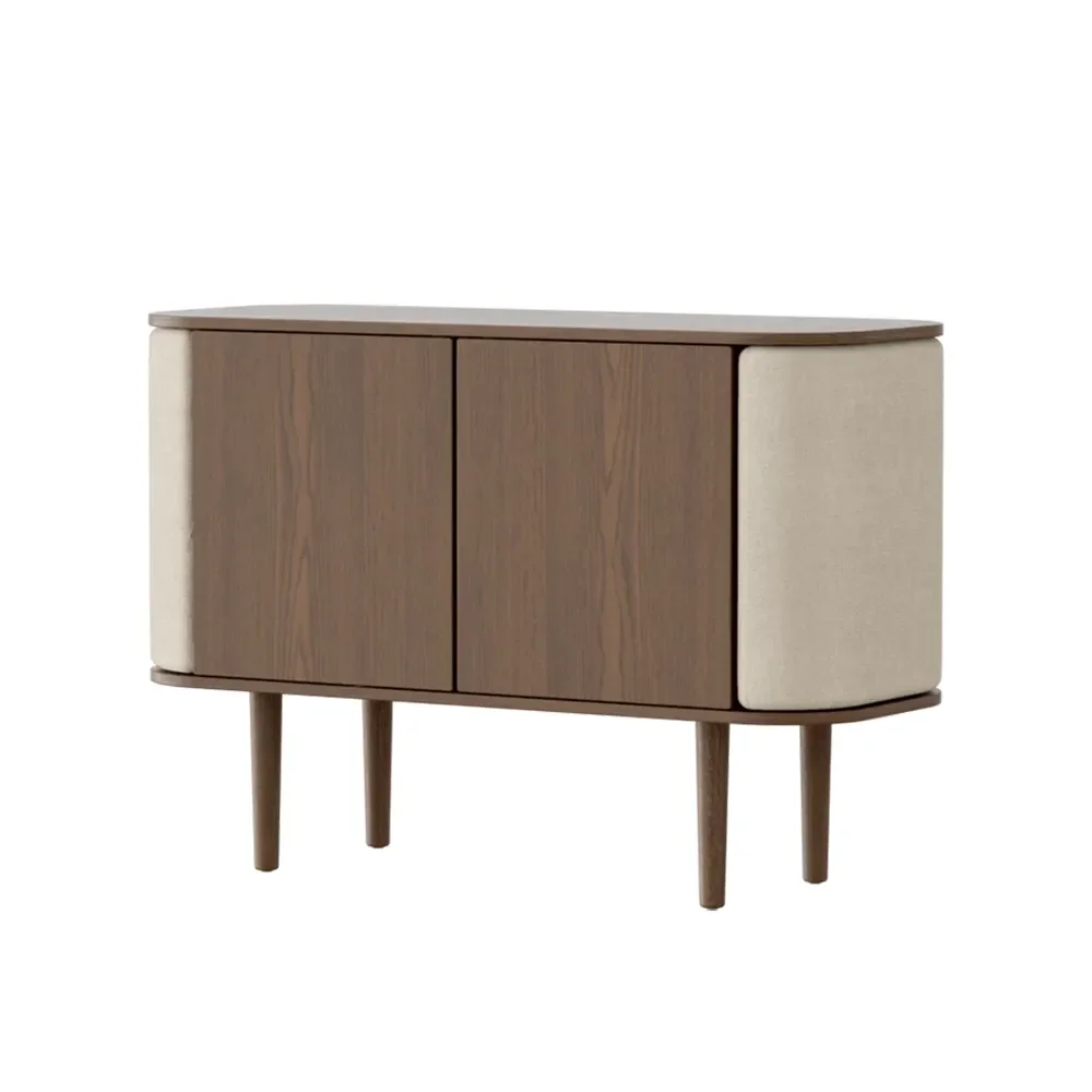 umage, treasures 2-dörrars skåp mörk ek/white sands