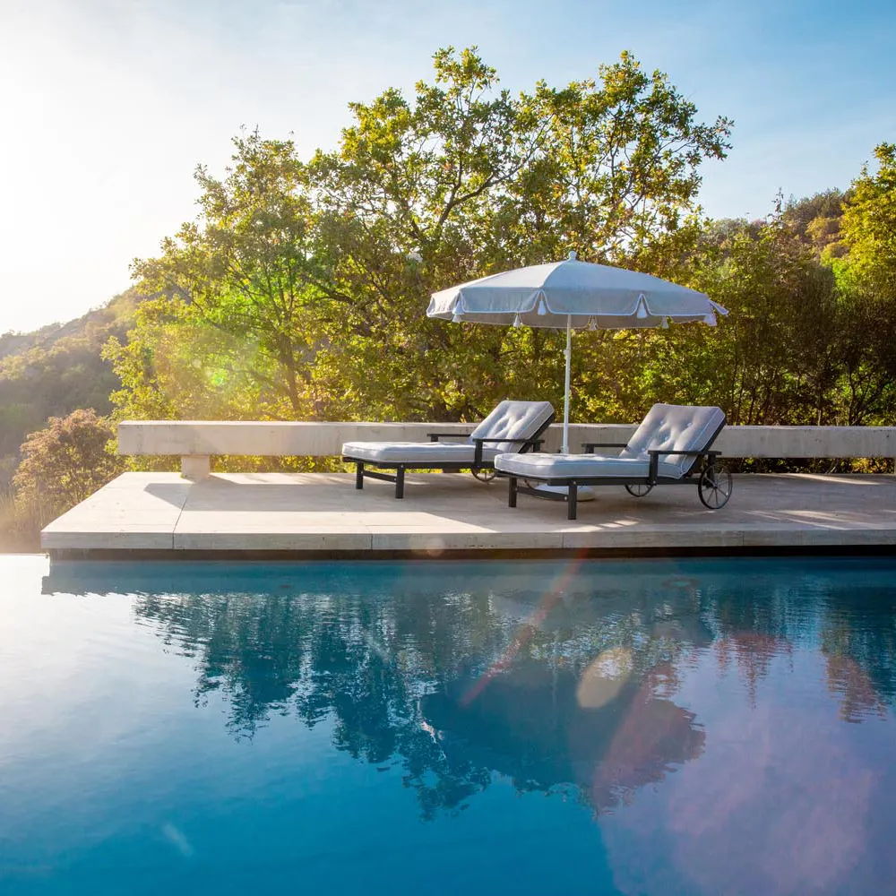 Liggvagn Med Armstöd Svart Alu 