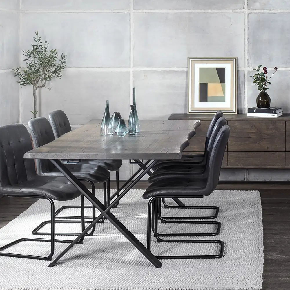 Exxet Matbord 210x95 X-ben smoked ek