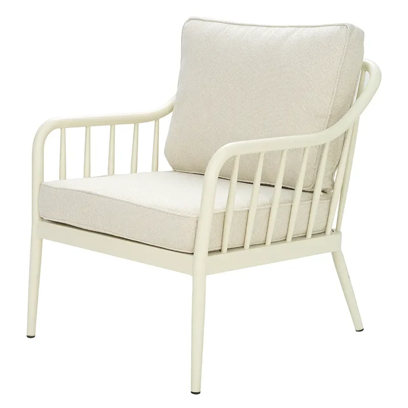 brafab, coleville fåtölj  pearl white / dot beige