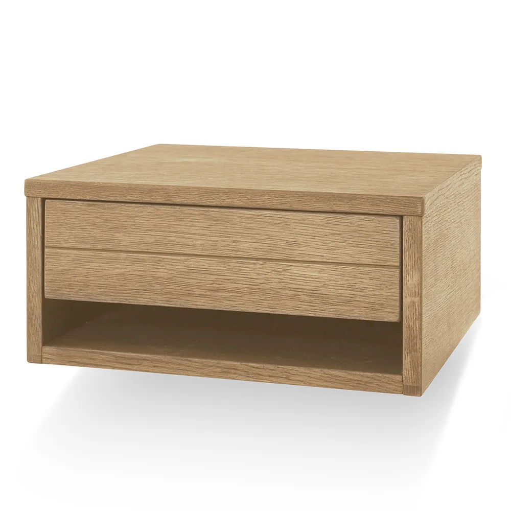 Trace Sängbord vägghängt oljad ek 