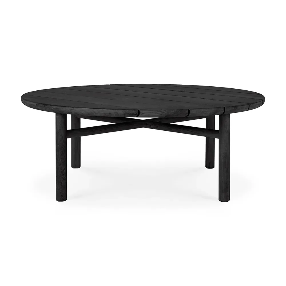 ethnicraft, quatro soffbord ø95 cm black