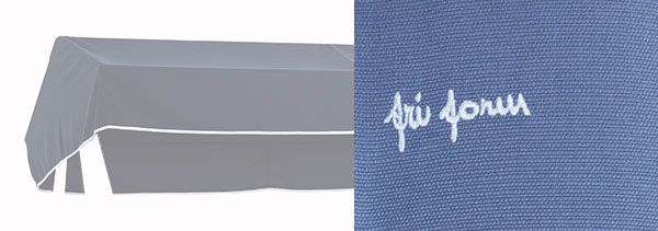 Hammocktak till aluminium ljusblå 