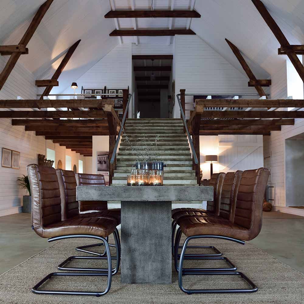 Campos Matbord 90X200 Betong