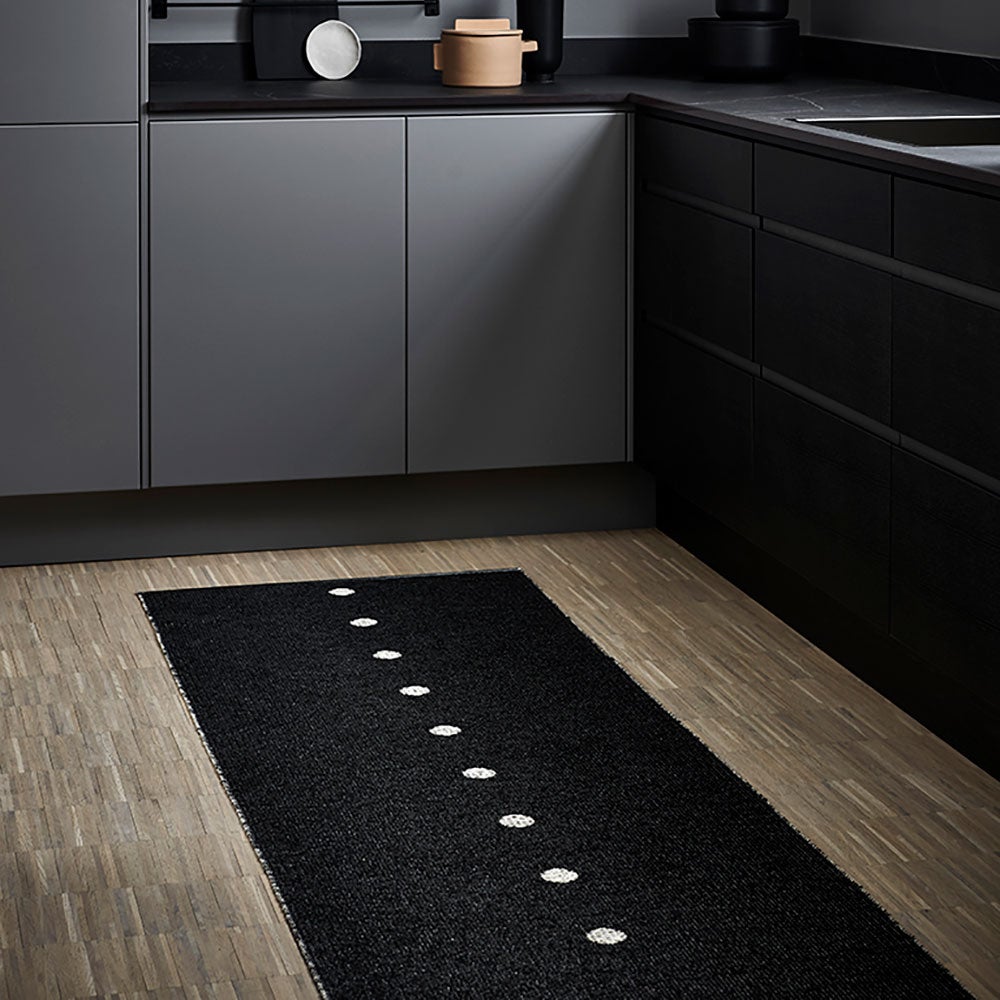 Peg matta 70x360 cm black / linen 